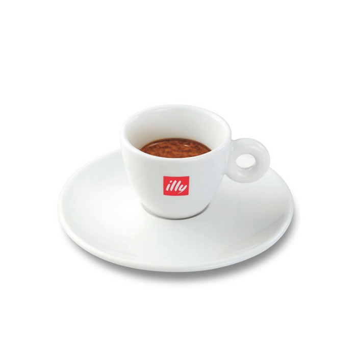  ILLY ESPRESSO CUP WITH PLATE